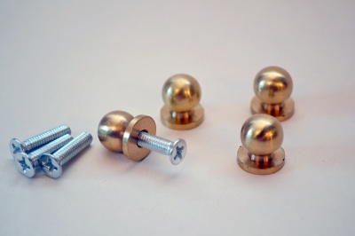 Solid Brass Small Knob Set